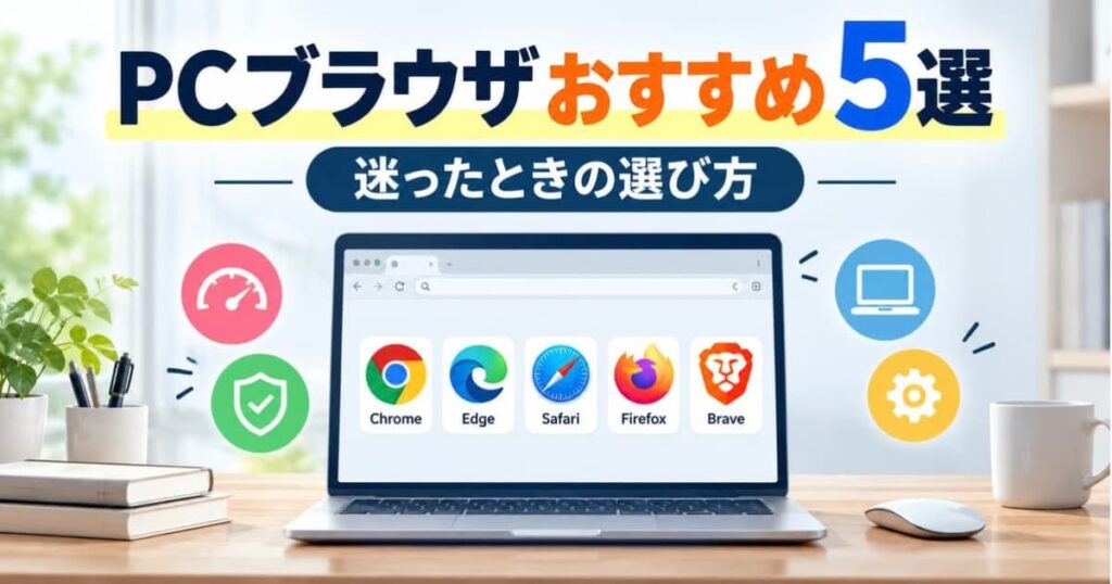 PCで使うおすすめブラウザ5選と選び方