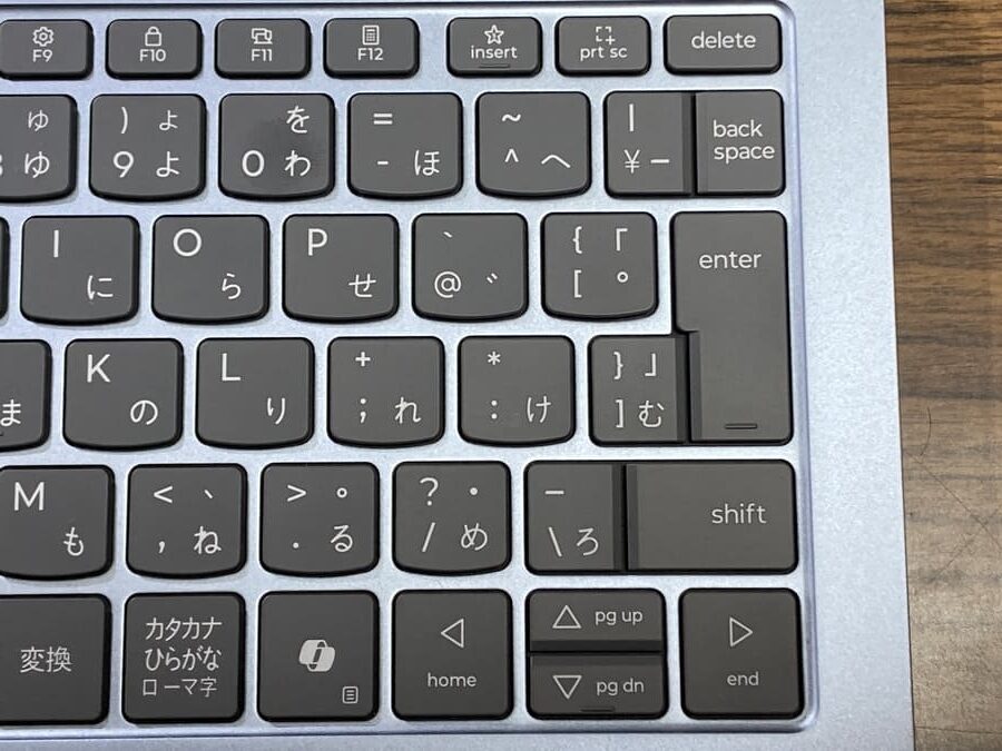 NEC LAVIE Direct N13 Slim エンターキー・バックスペース・日本語入力キー周辺