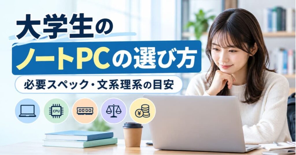 大学生のノートPCの選び方