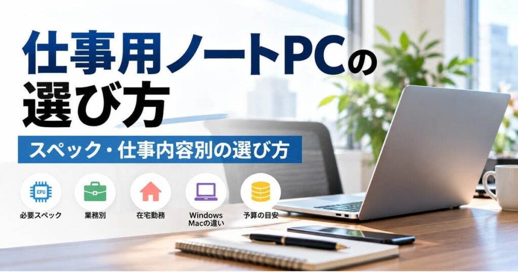 仕事用ノートPCの選び方