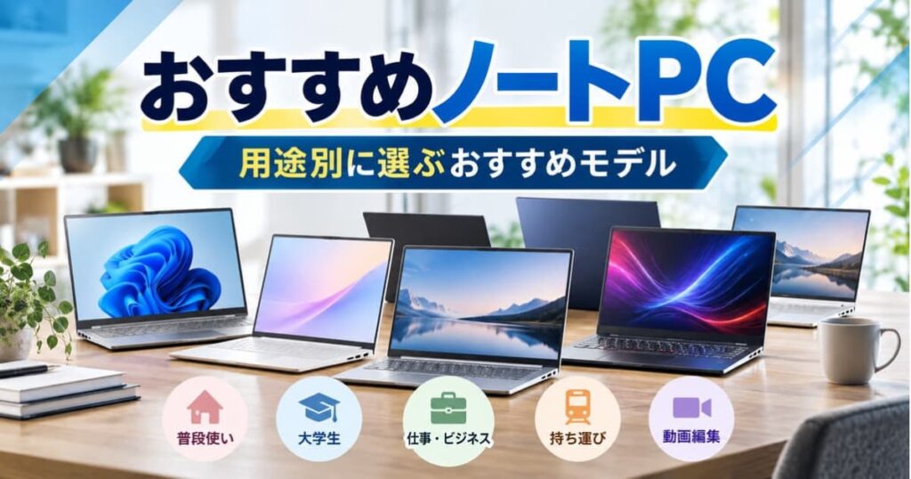 用途別に選ぶおすすめノートPC
